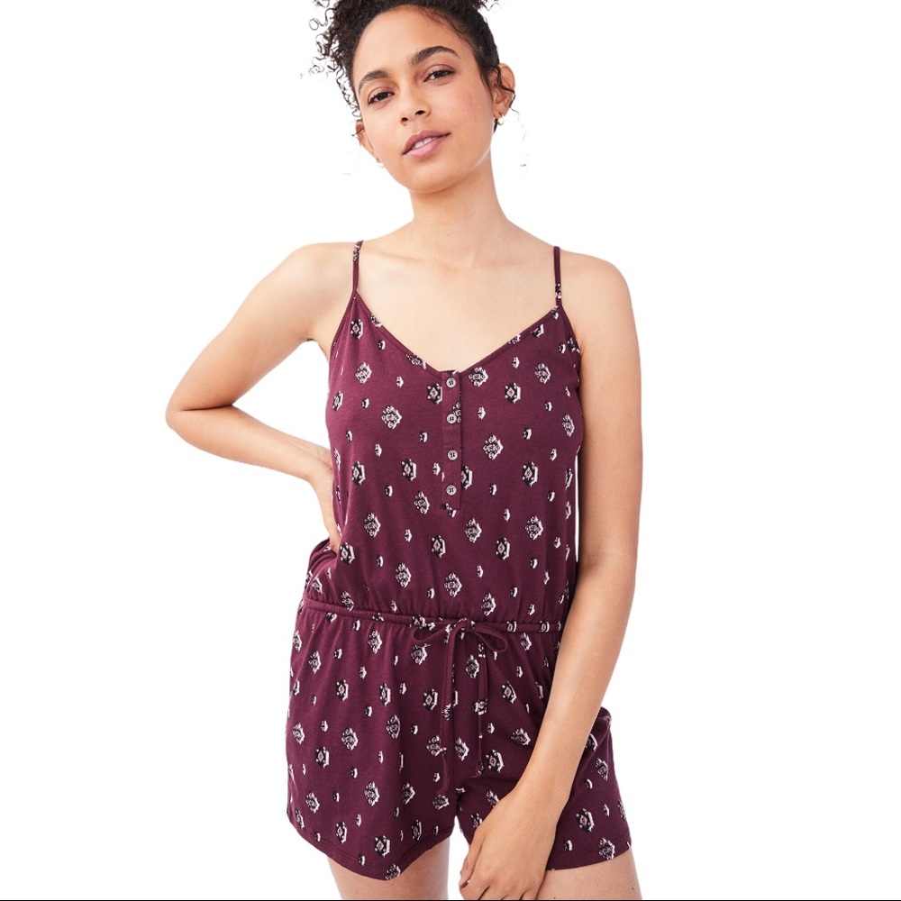 Aeropostale Seriously Soft Button Romper